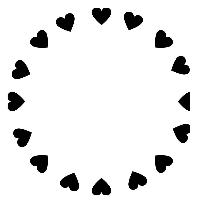 Hearts circle