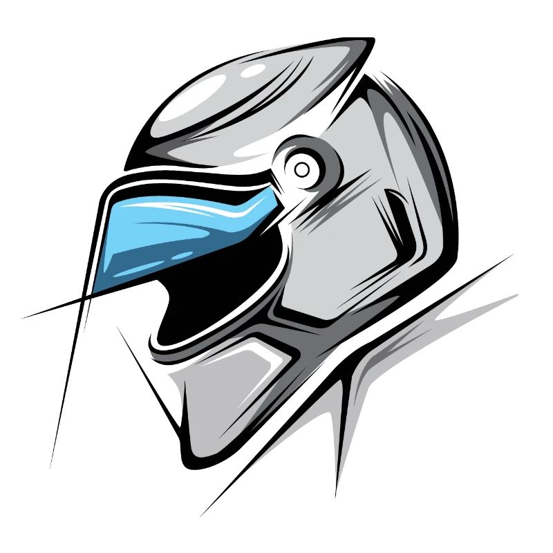 Formule Illustration Casque Graphique Voitures de course