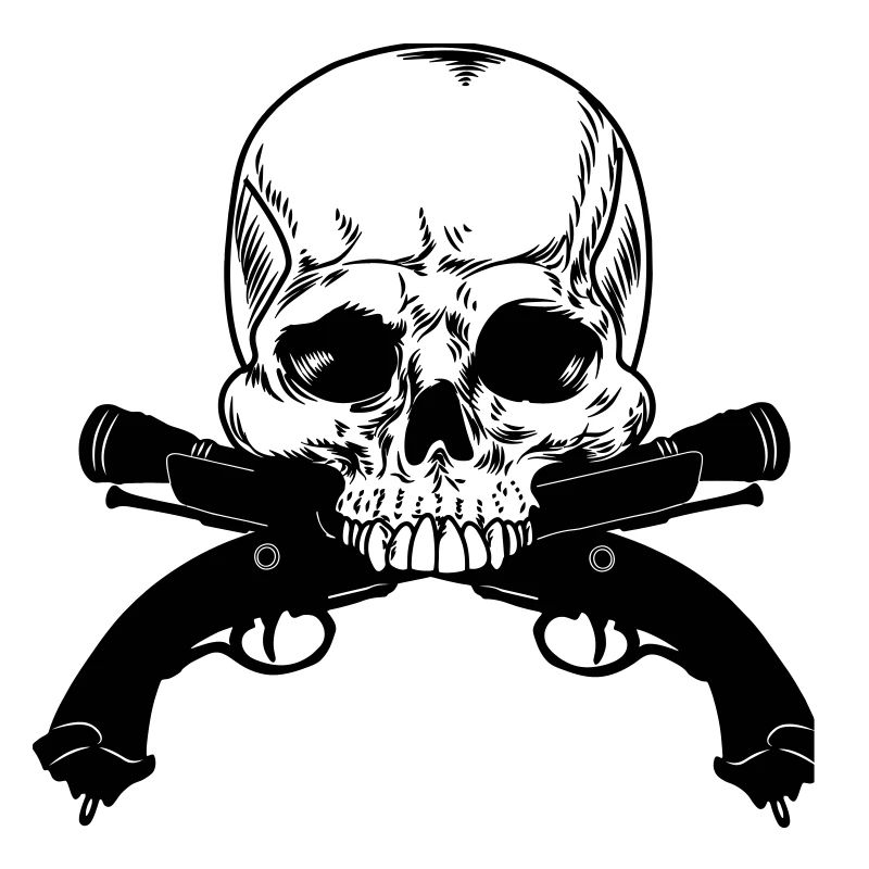 Skull gun duel