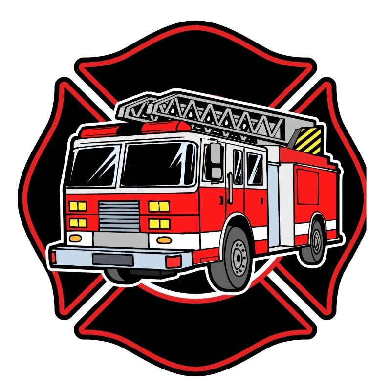 Fire brigade fire engine fire protection extinguishing work