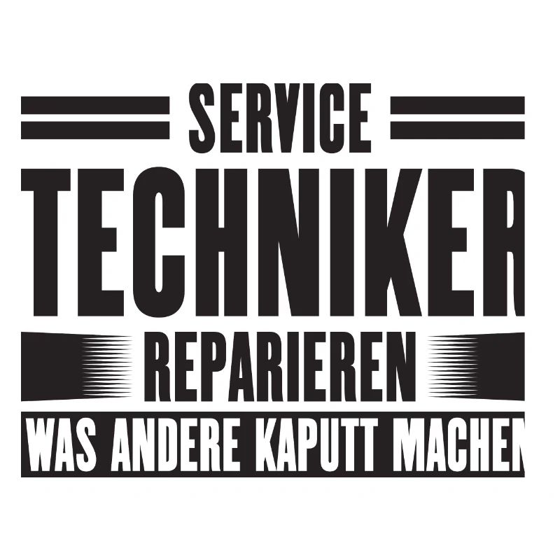 Service Technician Support Solution Slogan Service