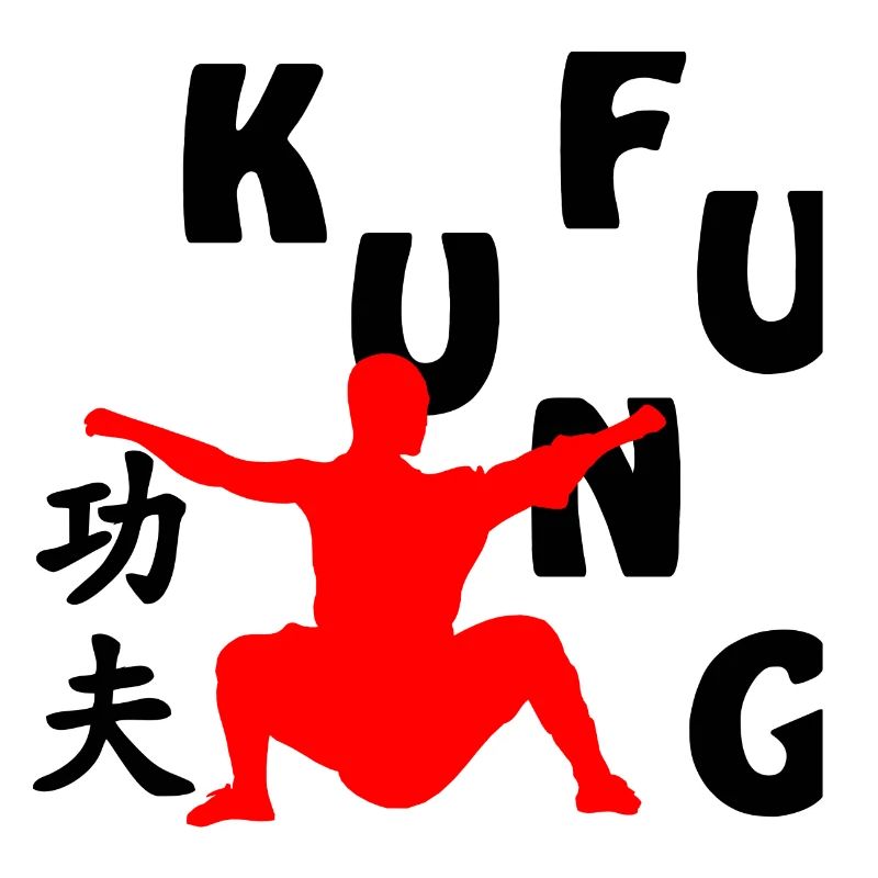Shaolin monk shadow figure