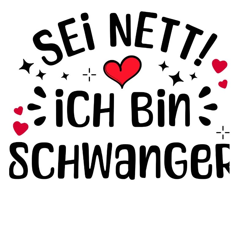 Schwangerschaft Mutter Schwanger Herz Statement