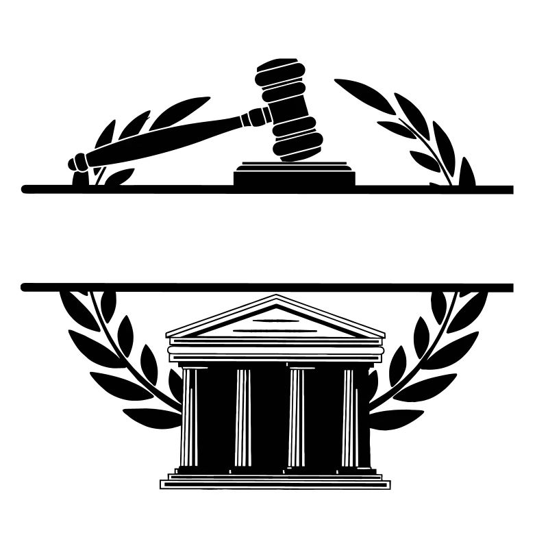 Anwaltsmonogramm Gerichtsgebäude