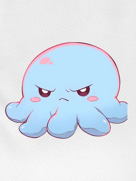 Blue grumpy octopus