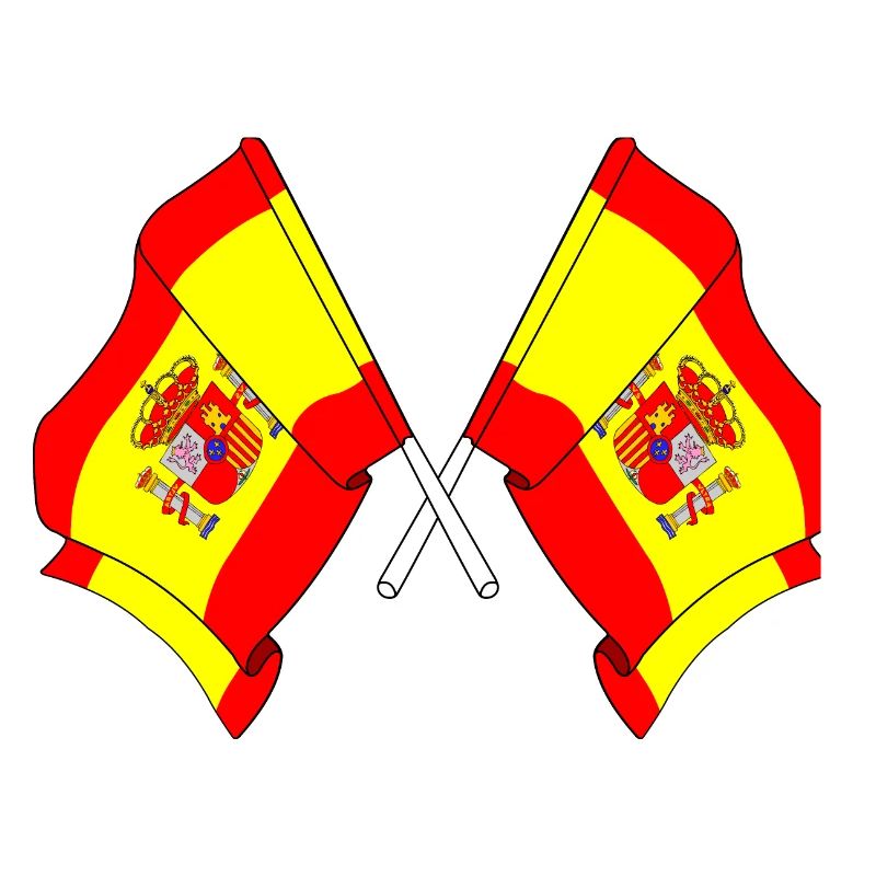 Deux drapeaux Espagne