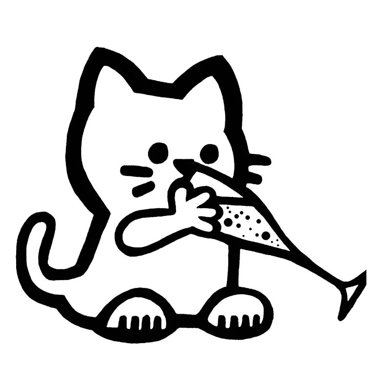 Das Kätzchen hat Durst