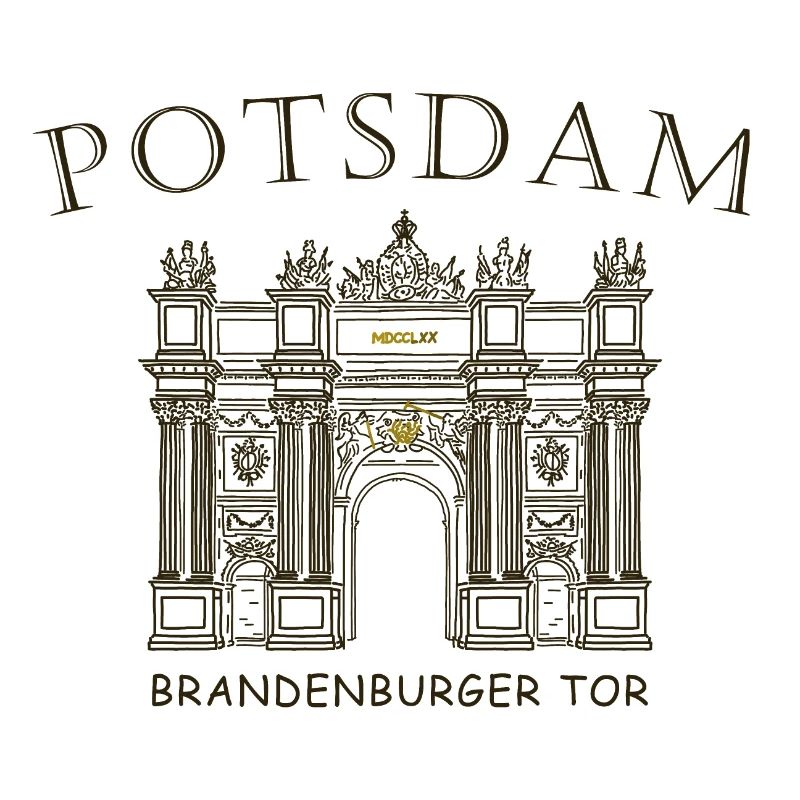 Potsdam, Brandenburg Gate, Germany Drawing