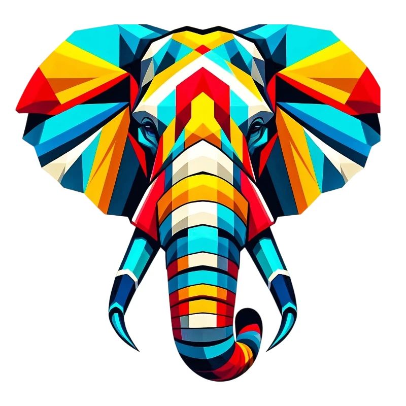 Éléphant Pop Art