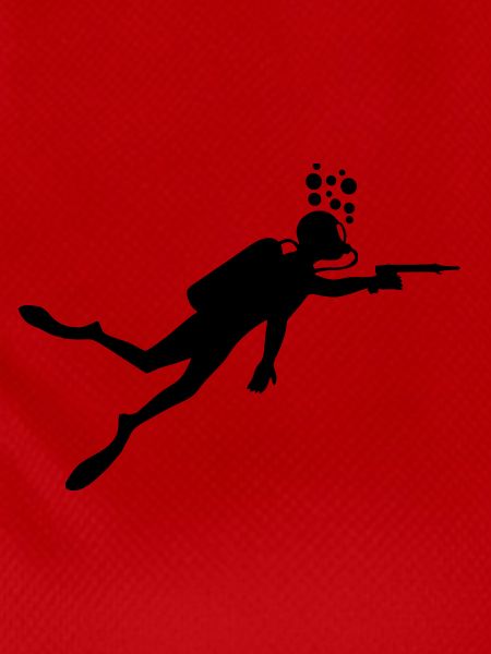 Diver with speargun