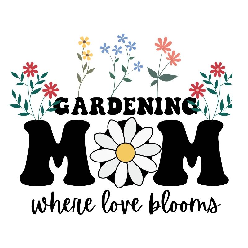 Gärtnernde Mutter, wo die Liebe blüht, Muttertag