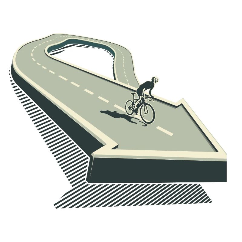 Conception de vélo de route de montagne