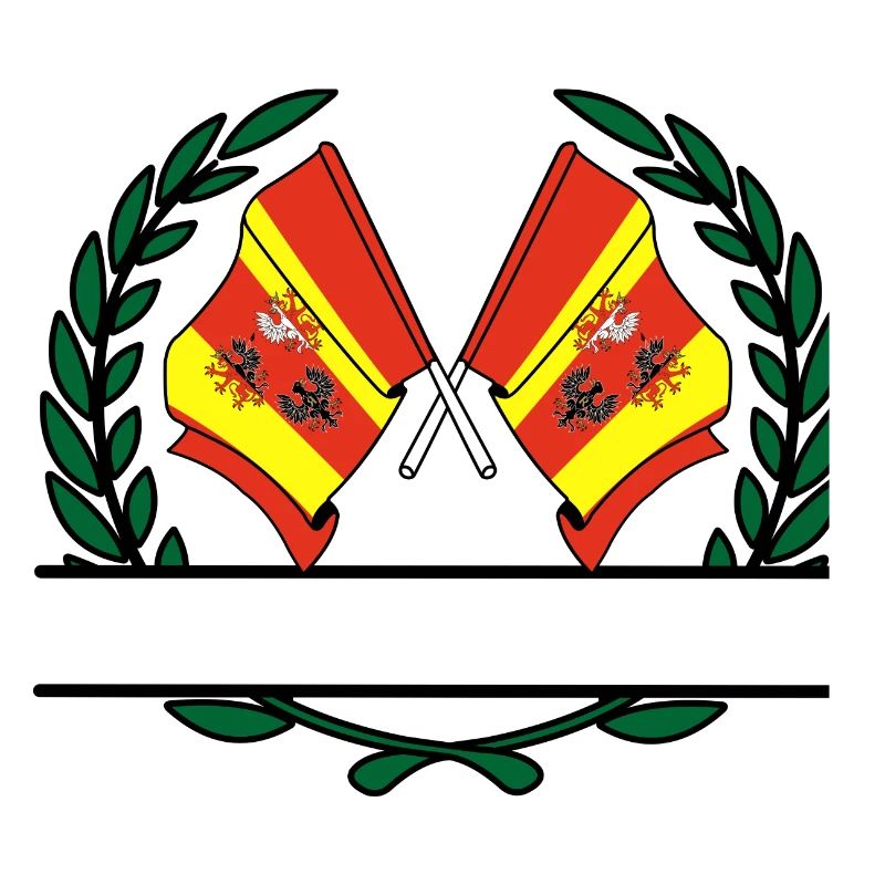 Fahnen Lorbeerkranz Banner