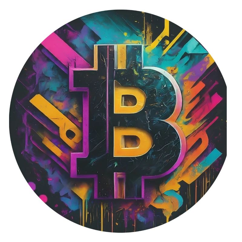 Bitcoin-Explosion der Farben
