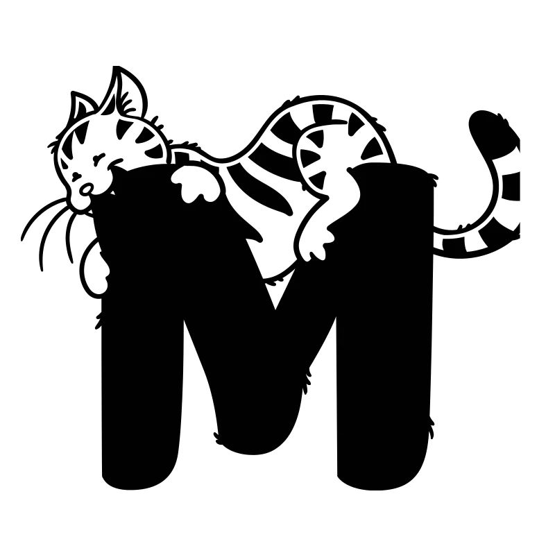 Cat Letter M