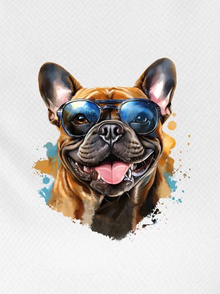 Frenchie with sunglasses