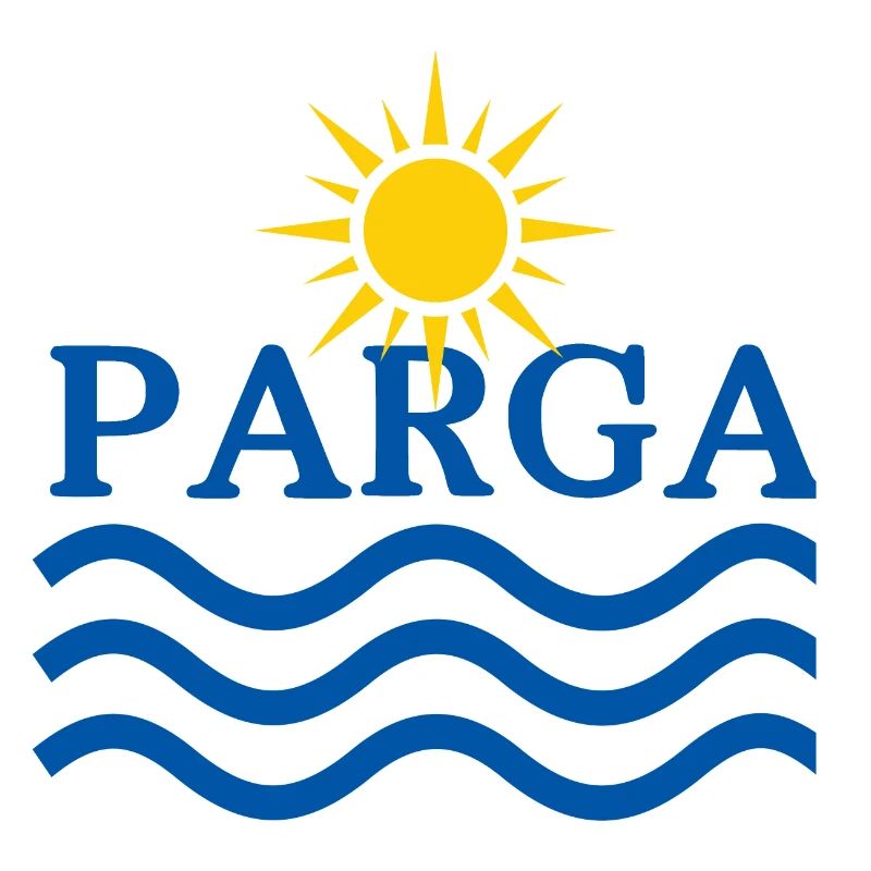 Parga Sun and Waves Logo Design