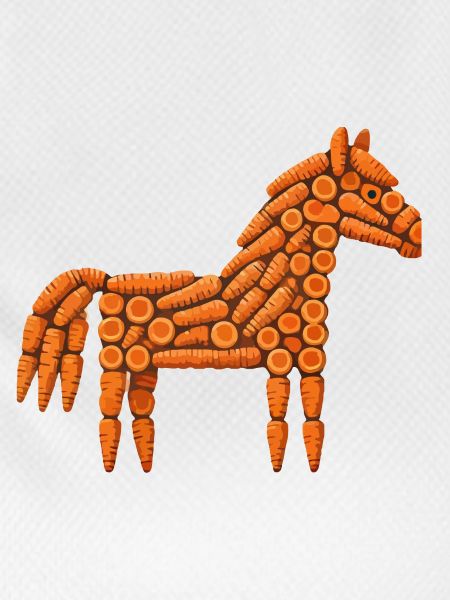 Carrot horse pattern