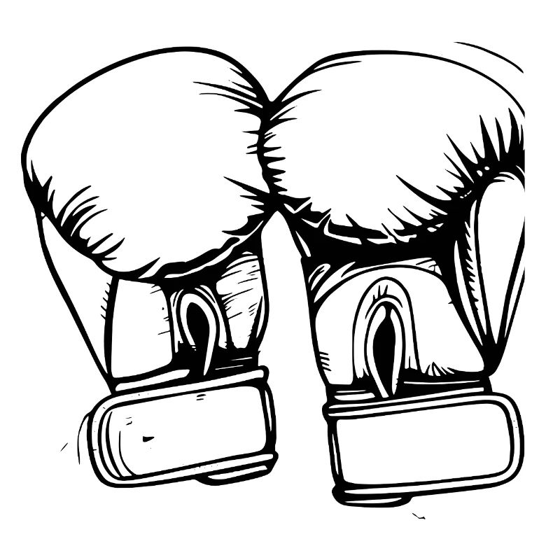 Dessin de gants de boxe