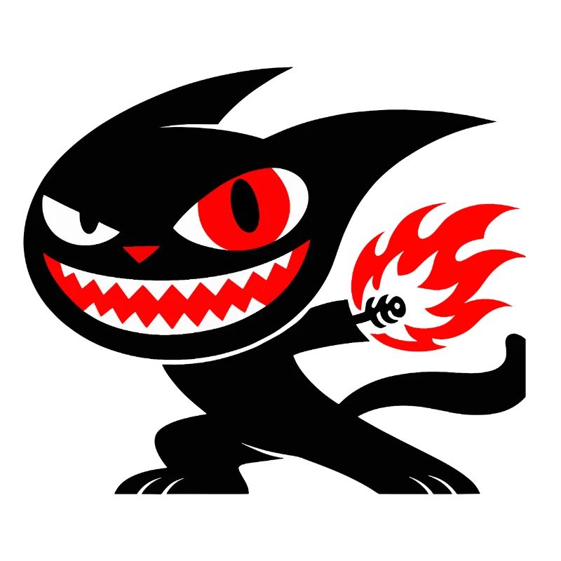 Creature on fire