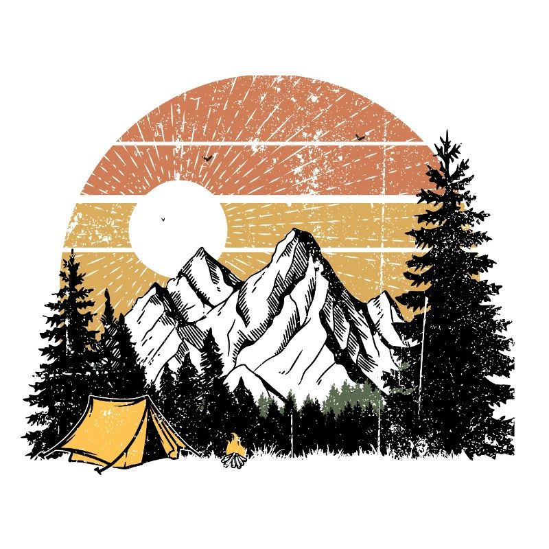 Sunset Mountain Wilderness Scene