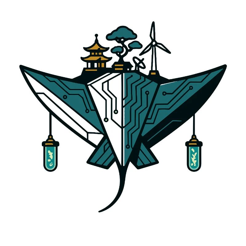 Solarpunk Manta – Tech Island