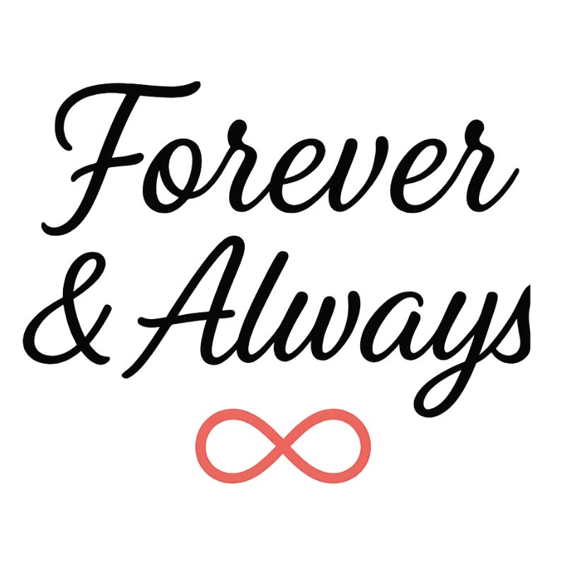 Conception de typographie de symbole de l’infini éternel