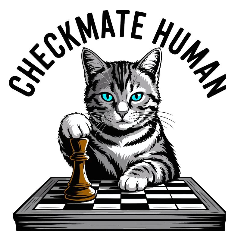 Checkmate Human Chess Cat
