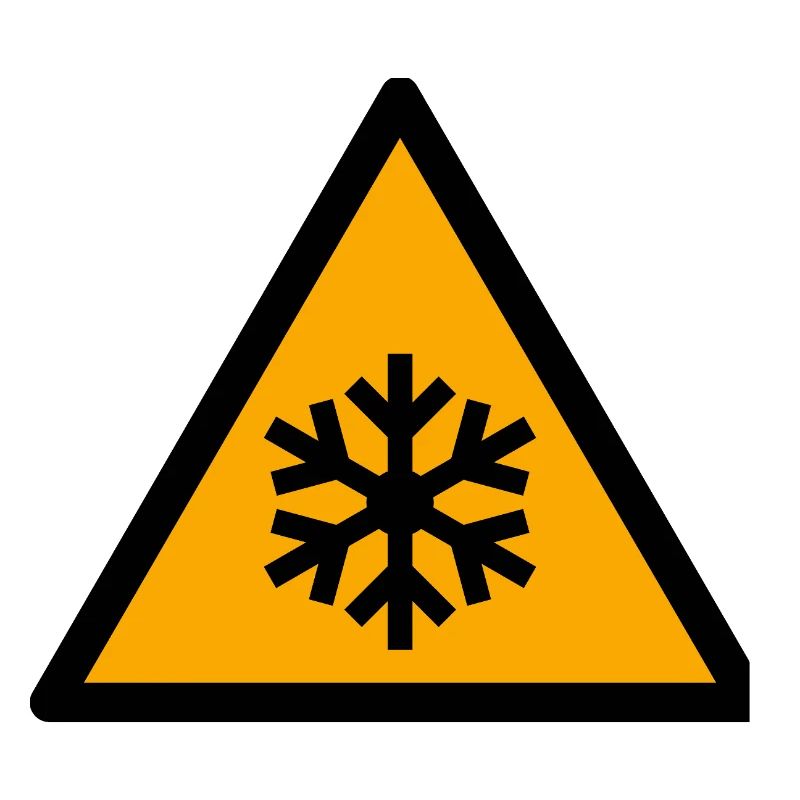 Glacé | Flocon de neige en triangle
