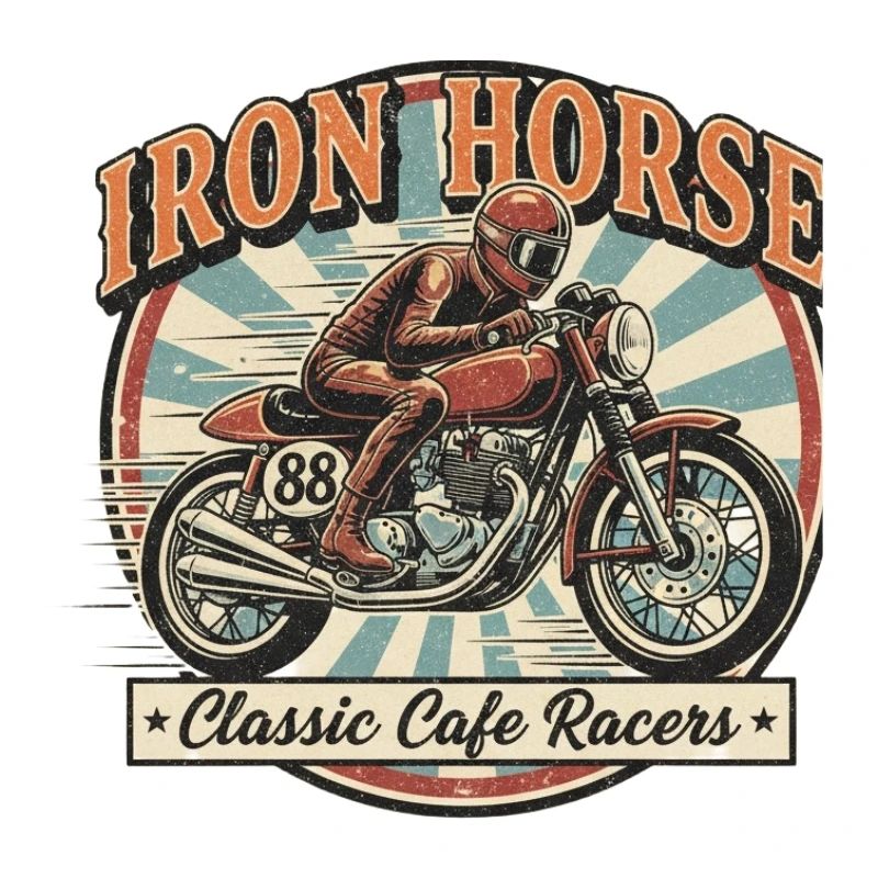 Conception de cheval de course en fer