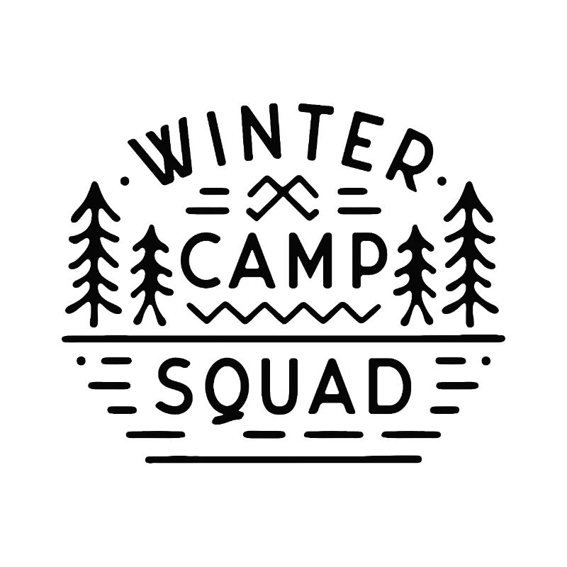 Winter camp squad school break camping trip staff