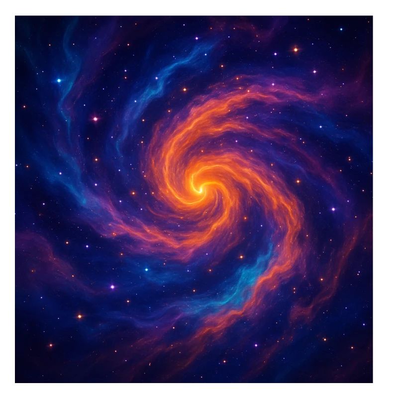 Vortex galactique dans l’espace