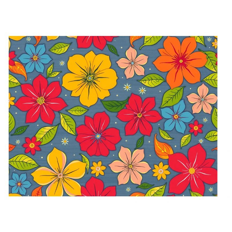 Blumenmuster im Boho-Design