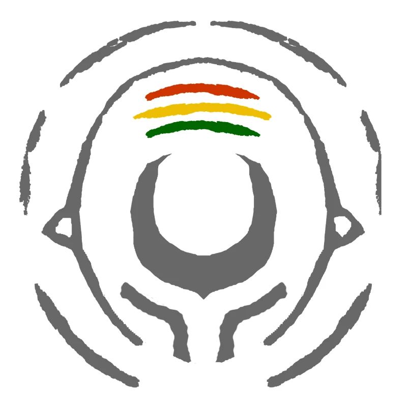 Abstract Reggae Circle Pattern