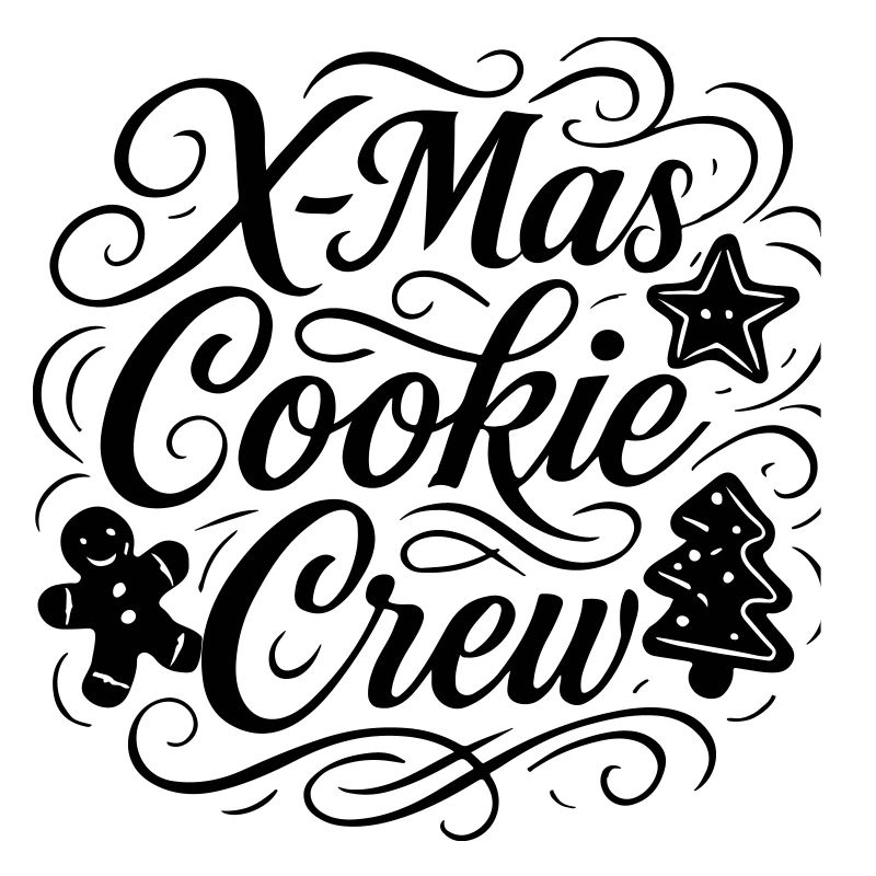 Équipe de Noël de cuisson des biscuits