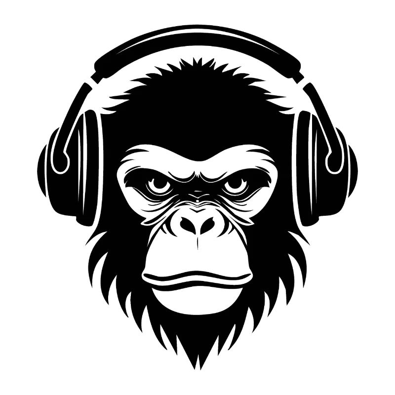Crew Beatbox Rhythm Monkey Head Shirt