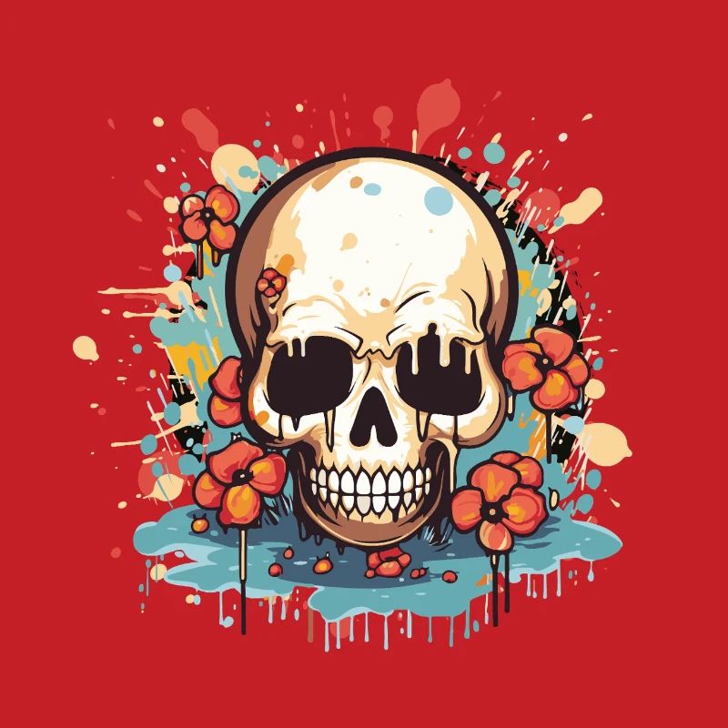 Explosion de crâne de fleur