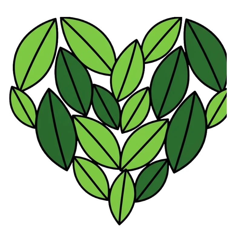 Leaf Heart Nature Design