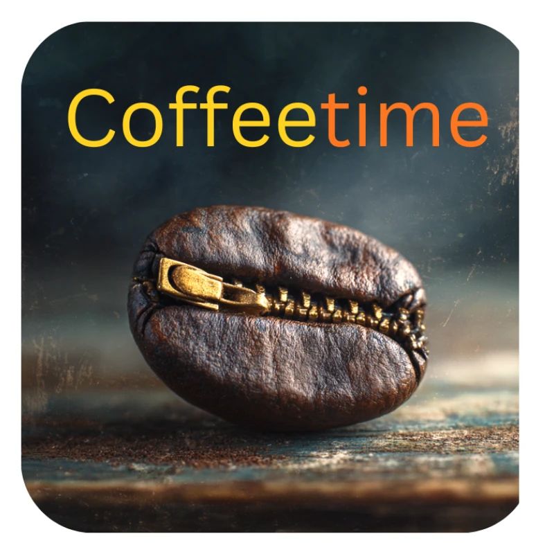 Coffeetime Grain de café avec fermeture éclair