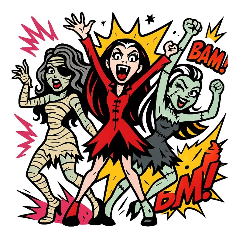 Comic Horror Monster Dance