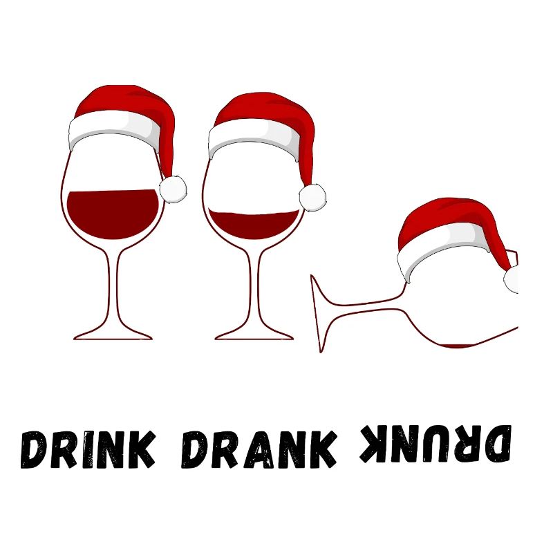 Drink Drank Drunk - Style pull de Noël laid