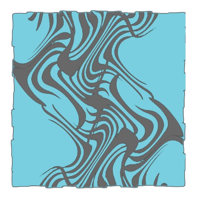 Zebra Pattern Cyan