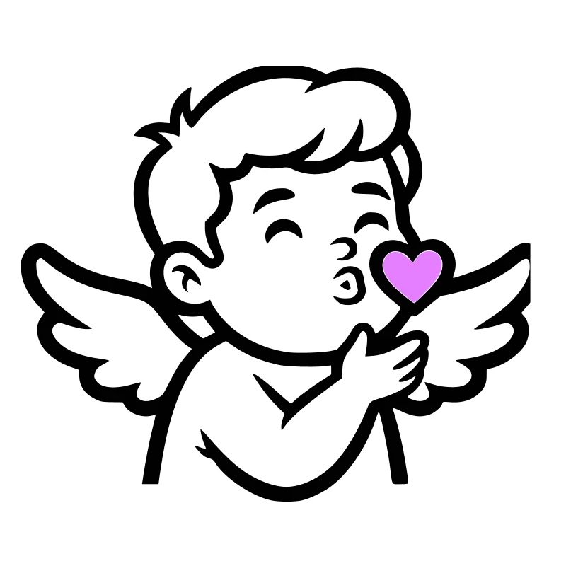 Ange Cupidon mignon | Amour et Saint-Valentin