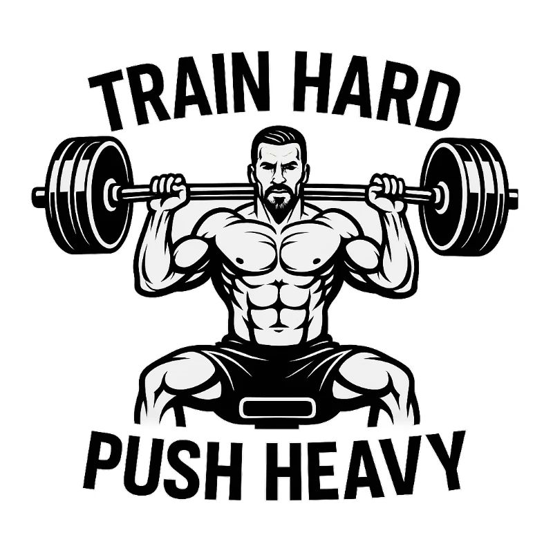 Devise de musculation Push Heavy