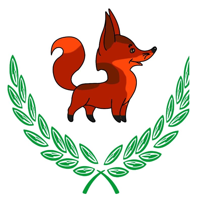 Fox in Laurel Wreath