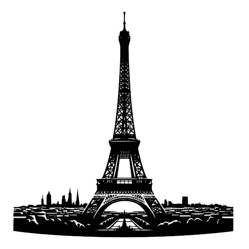 Französischer Blickfang Eiffelturm typisch Paris