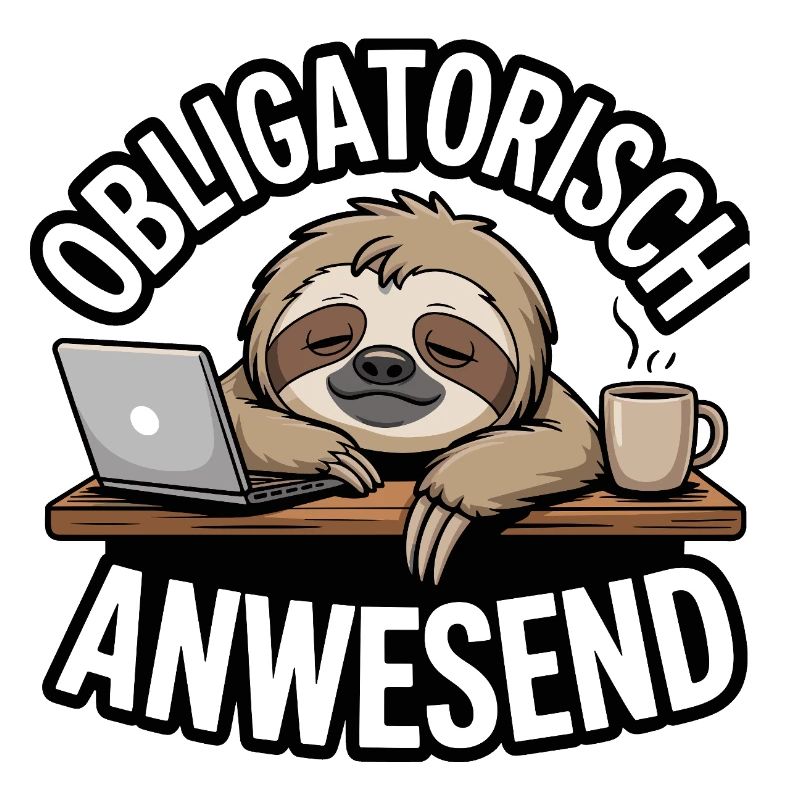 Mandatory Present Sloth Telco Meeting Office