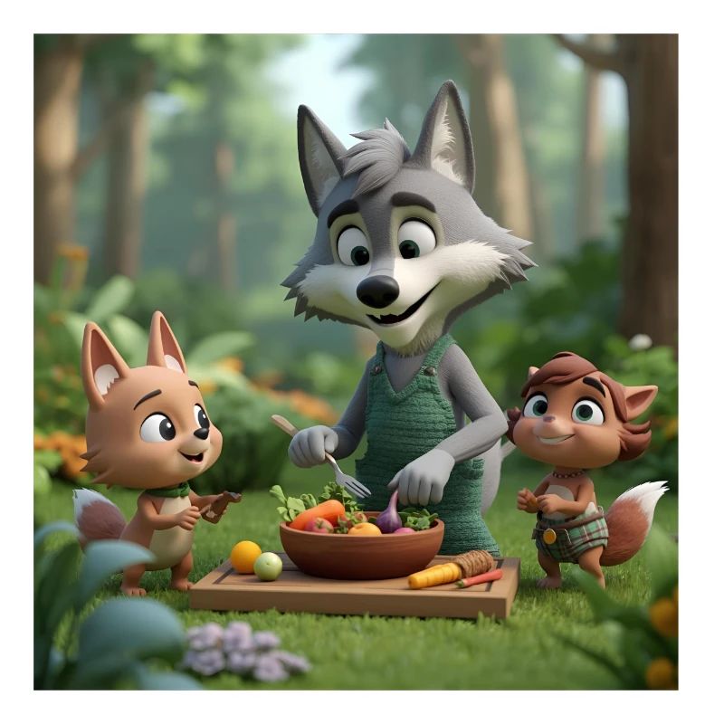 wolf, vegan wolf, friendly wolf
