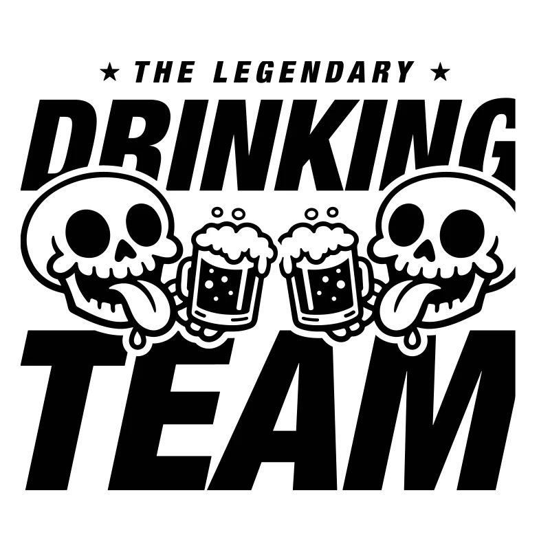 Drinking Team Skelett Bier