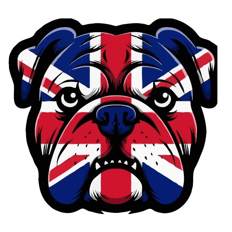 Union Jack Bulldog Portrait